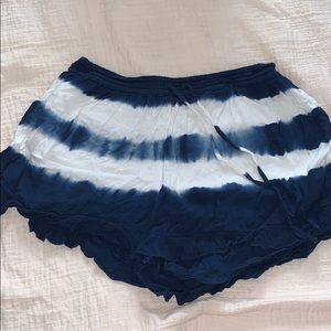 hollister tie-dye flowy shorts